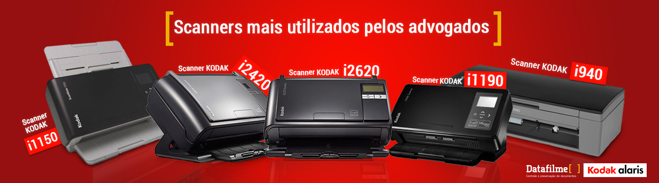 Scanners Kodak para otimizar o trabalho dos operadores de Direito.